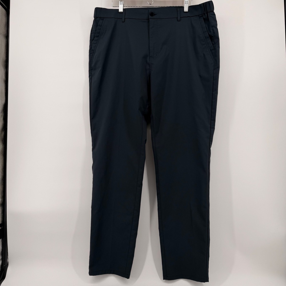 Jack Archer Jetsetter Pants Mens 38x34 Deep Blue Polyester Twill Straight Leg